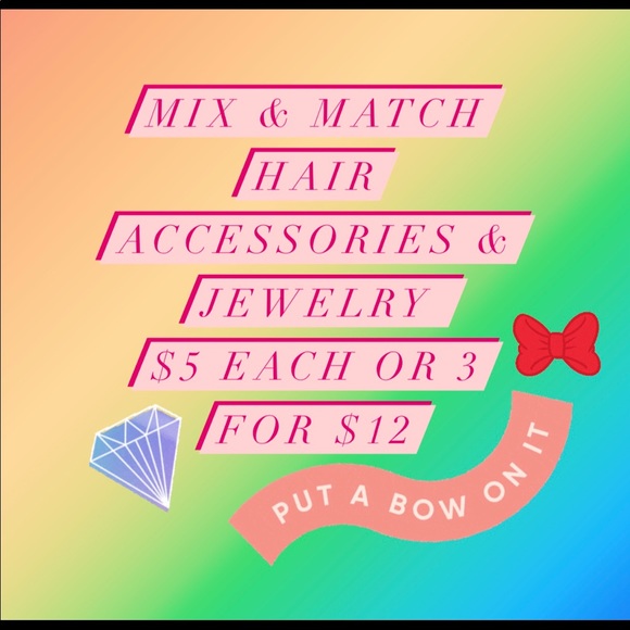 $5 Each/3 For $12 NWT Little Girls Handmade Bows - Picture 4 of 4